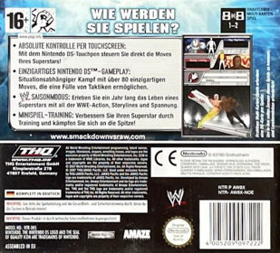 WWE SmackDown vs. Raw 2008 - Box - Back (Germany) - 804x729