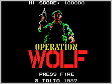 Operation Wolf - Screenshot - Game Title (World) - 256x192