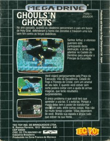 Ghouls'n Ghosts - Box - Back (Brazil) - 1497x1920