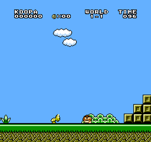 Koopa in a Hurry - Screenshot - Gameplay (World) - 256x240