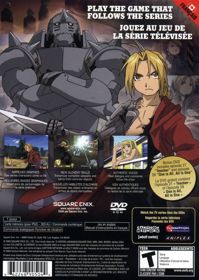 Fullmetal Alchemist 2: Curse of the Crimson Elixir - Box - Back (Canada) - 568x800
