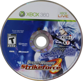 Dynasty Warriors: Strikeforce - Disc (North America) - 931x915