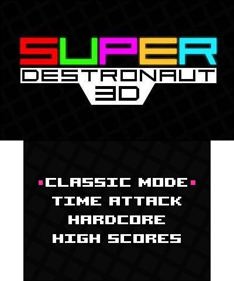 Super Destronaut 3D - Screenshot - Game Title (World) - 400x480