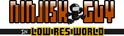 Ninjish Guy in Low-Res World - Clear Logo (World) - 469x139