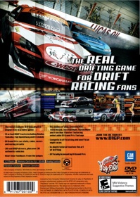 Professional Drift: D1 Grand Prix Series 2005 - Box - Back (North America) - 483x680