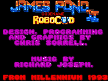 James Pond II: RoboCod - Screenshot - Game Title (Europe) - 640x480