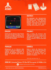 Star Raiders - Box - Back (Europe) - 600x815