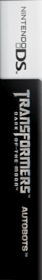 Transformers: Dark of the Moon: Autobots - Box - Spine (North America) - 124x827