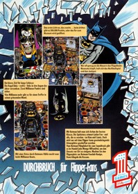Batman (Data East) - Advertisement Flyer - Back (Germany) - 850x1198