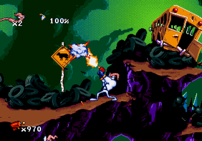 Earthworm Jim: Special Edition - Screenshot - Gameplay (World) - 640x448