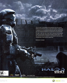 Halo 3: ODST - Advertisement Flyer - Front (United States) - 1845x2264