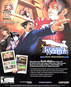 Phoenix Wright: Ace Attorney - Advertisement Flyer - Front (United States) - 1783x2168