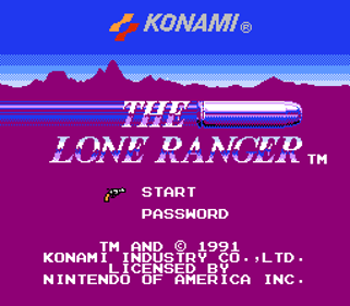 The Lone Ranger - Screenshot - Game Title (North America) - 256x224