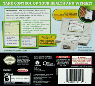 My Weight Loss Coach: Improve Your Health - Box - Back (North America) - 1016x916