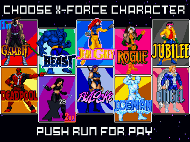 X-Men: The Arcade Game (Remake Version) [Special Edition] - Screenshot - Game Select (World) - 960x720