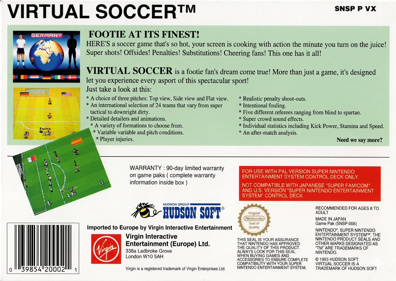 Virtual Soccer - Box - Back (Europe) - 2438x1728