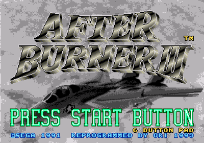After Burner III - Screenshot - Game Title (Europe) - 640x448