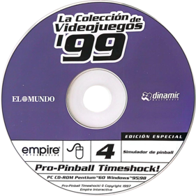 Pro Pinball: Timeshock! - Disc (Spain) - 905x904