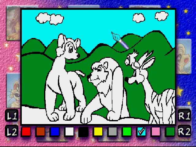 Illustration of Lion and the King