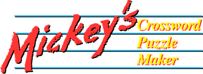 Mickey's Crossword Puzzle Maker - Clear Logo (North America) - 2400x882