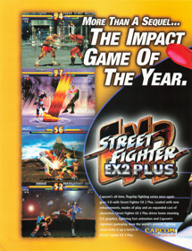 Street Fighter EX 2 Plus - Advertisement Flyer - Front (United States) - 1688x2200
