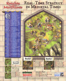 Knights and Merchants: The Shattered Kingdom - Box - Back (North America) - 645x800