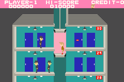 Elevator Action: Old & New - Screenshot - Gameplay (Japan) - 240x160