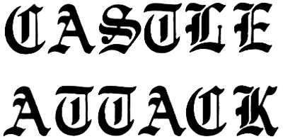 Castle Attack - Clear Logo (United Kingdom) - 406x199