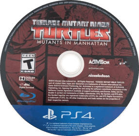 Teenage Mutant Ninja Turtles: Mutants in Manhattan - Disc (North America) - 902x885