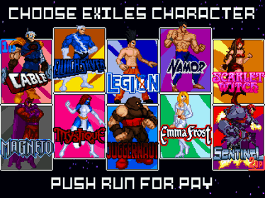 X-Men: The Arcade Game (Remake Version) [Special Edition] - Screenshot - Game Select (World) - 960x720