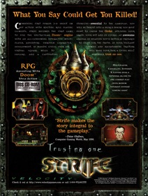 Strife - Advertisement Flyer - Front (North America) - 2000x2650