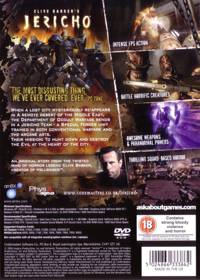 Clive Barker's Jericho - Box - Back (United Kingdom) - 1001x1400