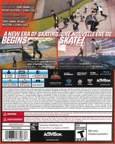 Tony Hawk's Pro Skater 5 - Box - Back (Canada) - 641x800