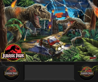 Jurassic Park (Stern) - Arcade - Marquee (World) - 2560x2139