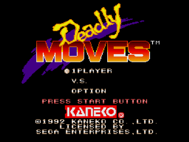 Deadly Moves - Screenshot - Game Title (North America) - 640x480