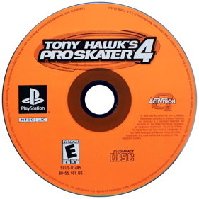 Tony Hawk's Pro Skater 4 - Disc (North America) - 600x600