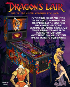 Dragon's Lair - Advertisement Flyer - Front (World) - 2400x3000