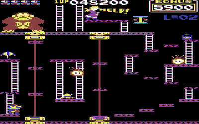 Donkey Kong (Atarisoft) - Screenshot - Gameplay (North America) - 320x200