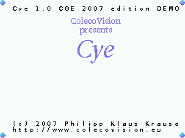 Cye - Screenshot - Game Title (World) - 256x192