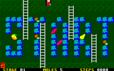 Mole Mole 2 - Screenshot - Gameplay (Japan) - 640x400