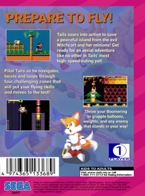 Tails' Skypatrol - Box - Back (North America) - 1325x1782