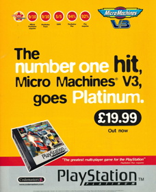 Micro Machines V3 - Advertisement Flyer - Front (United Kingdom) - 1789x2200