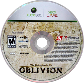 The Elder Scrolls IV: Oblivion - Disc (North America) - 1005x984