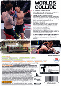 EA Sports MMA - Box - Back (North America) - 763x1078