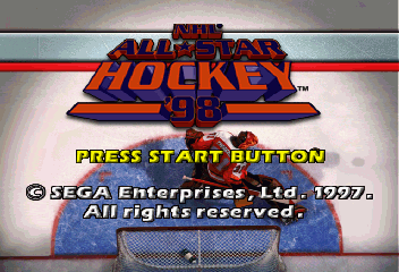NHL All-Star Hockey 98 - Screenshot - Game Title (World) - 352x240