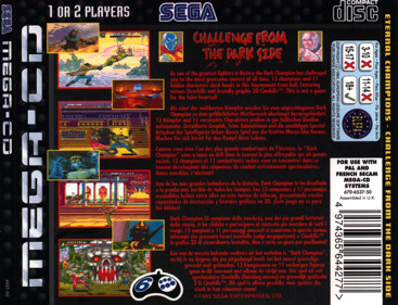 Eternal Champions: Challenge from the Dark Side - Box - Back (Europe) - 1685x1290