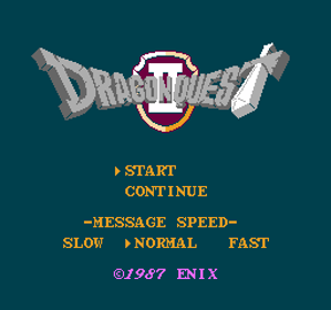 Dragon Warrior II - Screenshot - Game Title (Japan) - 256x240