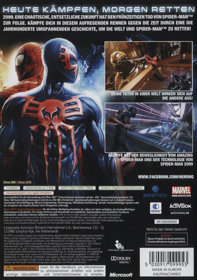 Spider-Man: Edge of Time - Box - Back (Germany) - 1003x1425
