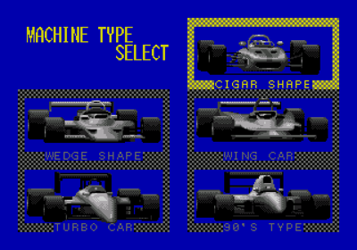F1 Circus CD - Screenshot - Game Select (Japan) - 640x448