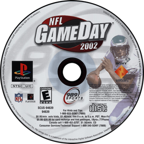 NFL GameDay 2002 - Disc (North America) - 700x700